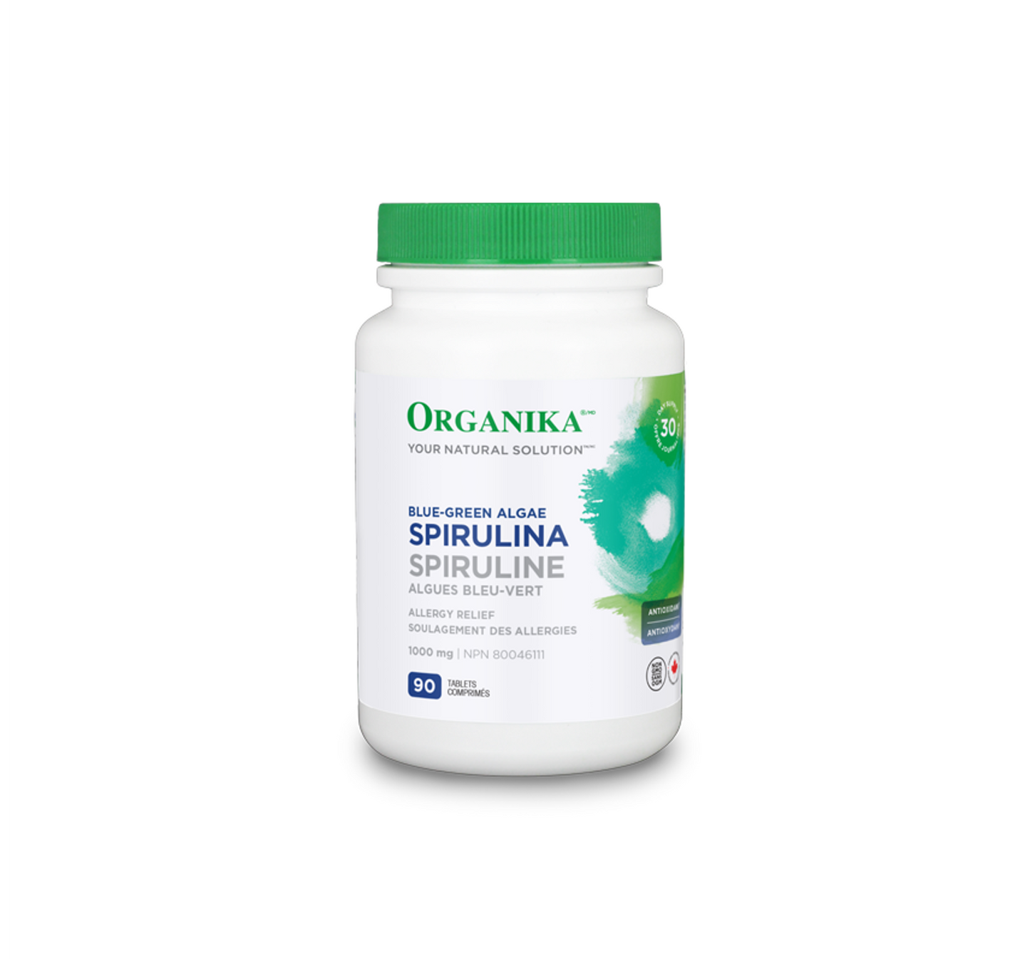 Organika Spirulina 1000mg 90 Tablets