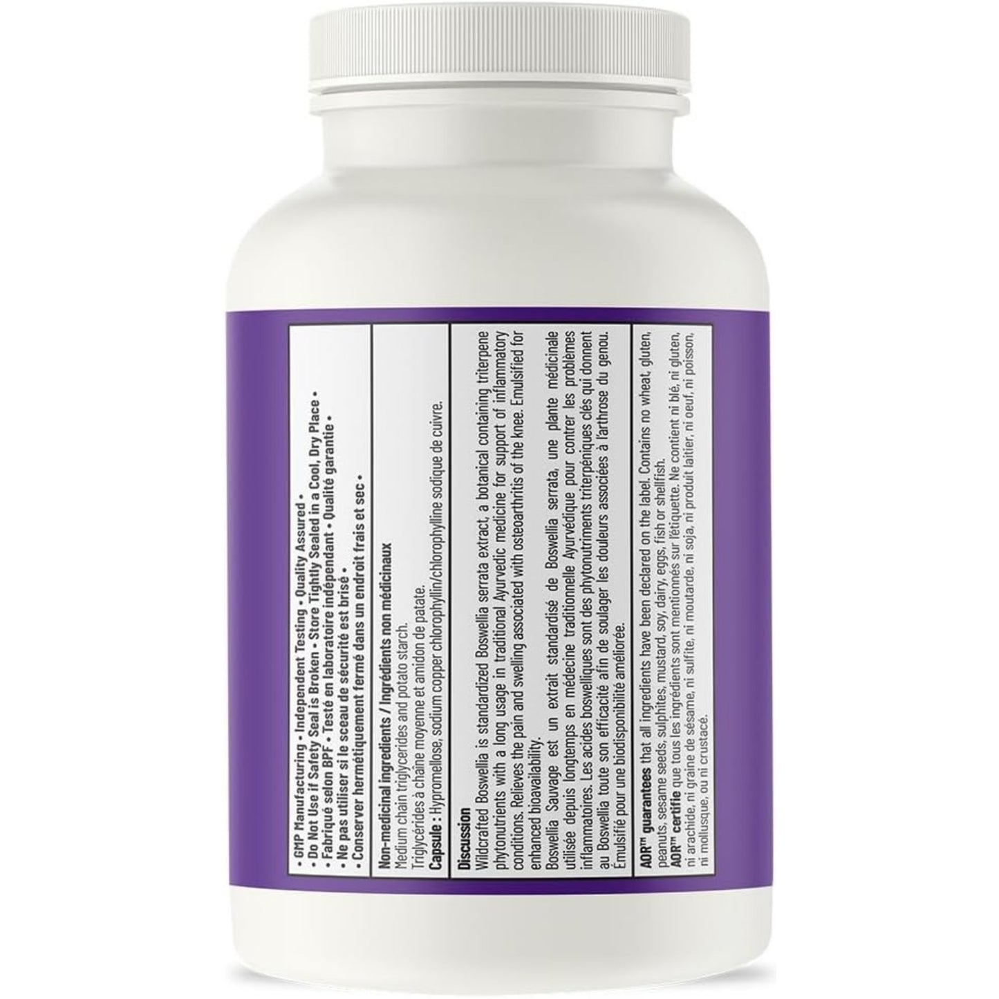 AOR Wildcrafted Boswellia 333mg 90 Liquid Filled Capsules