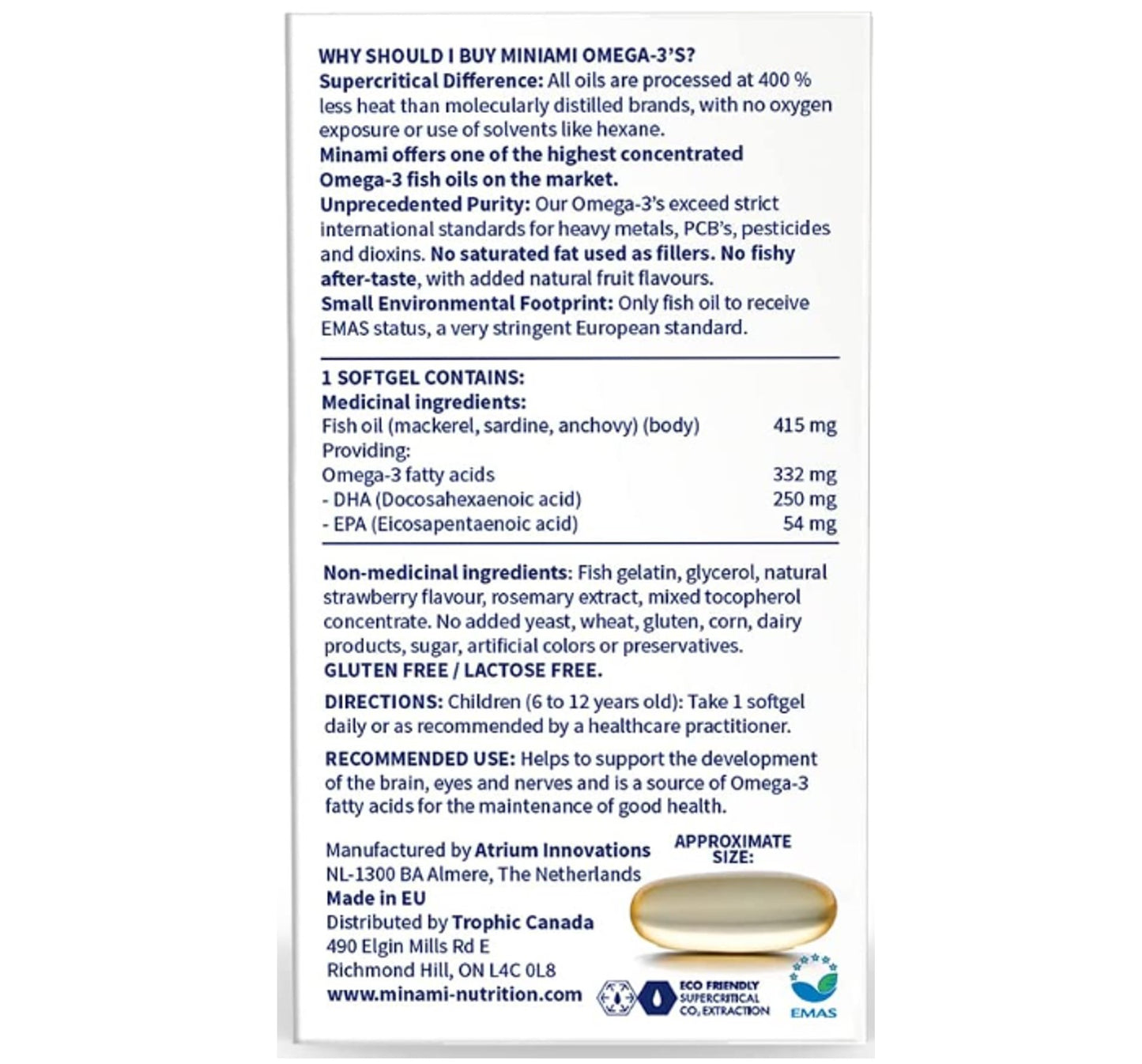 Garden of Life Minami Nutrition MorDHA Mini IQ 30 Softgels