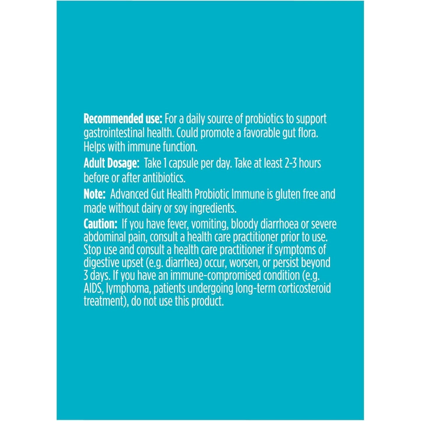 Genuine Health, Advanced Gut Health Probiotic 50 Billion CFU Daily Care Immune + Vitamin D and Zinc, 30 Vegan capsules