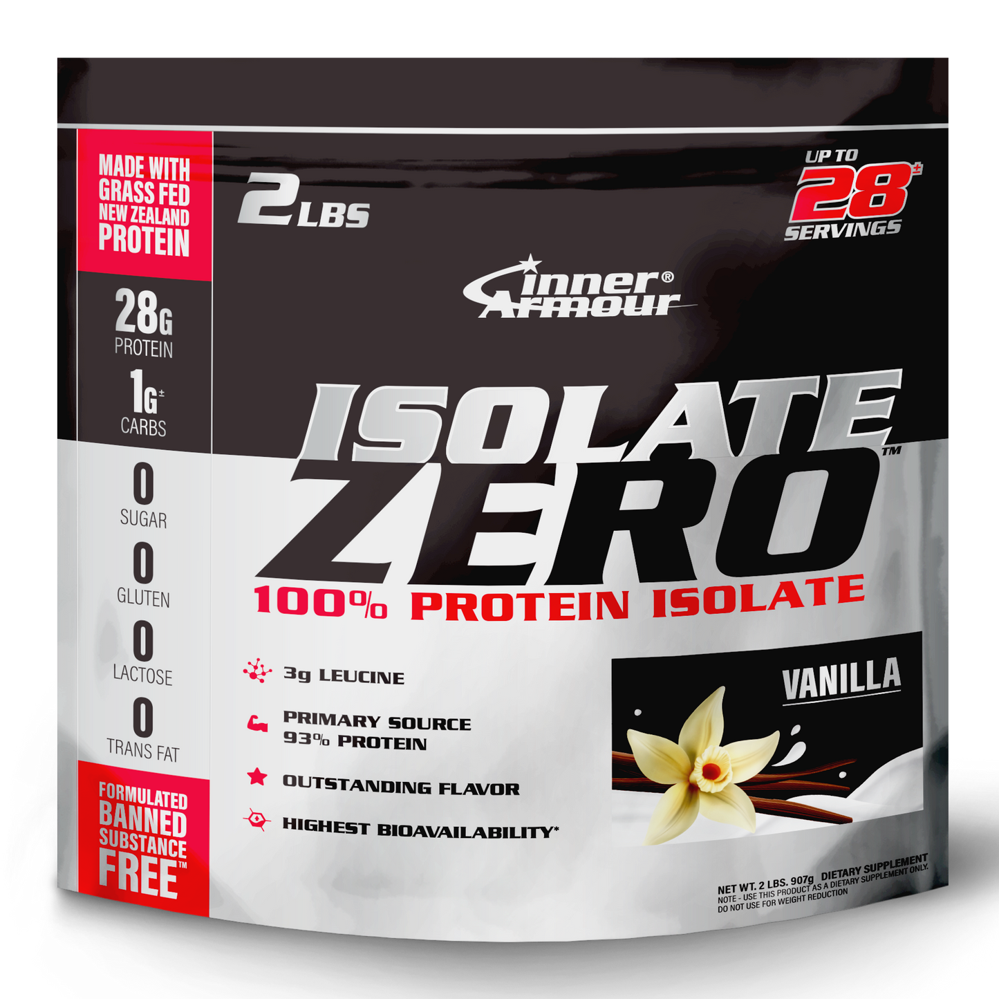 Inner Armour Whey Protein Matrix Vanilla Flavor 2lb Bag