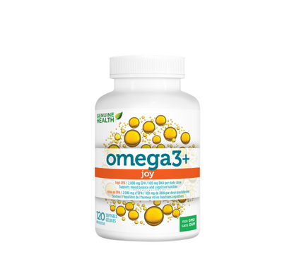 Genuine Health Omega3 + Joy(Mood enhancing) 120 Softgels