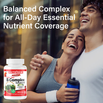 Nutridom Vitamin B-Complex SAFE, 200 mg, 120 Veggie Capsules