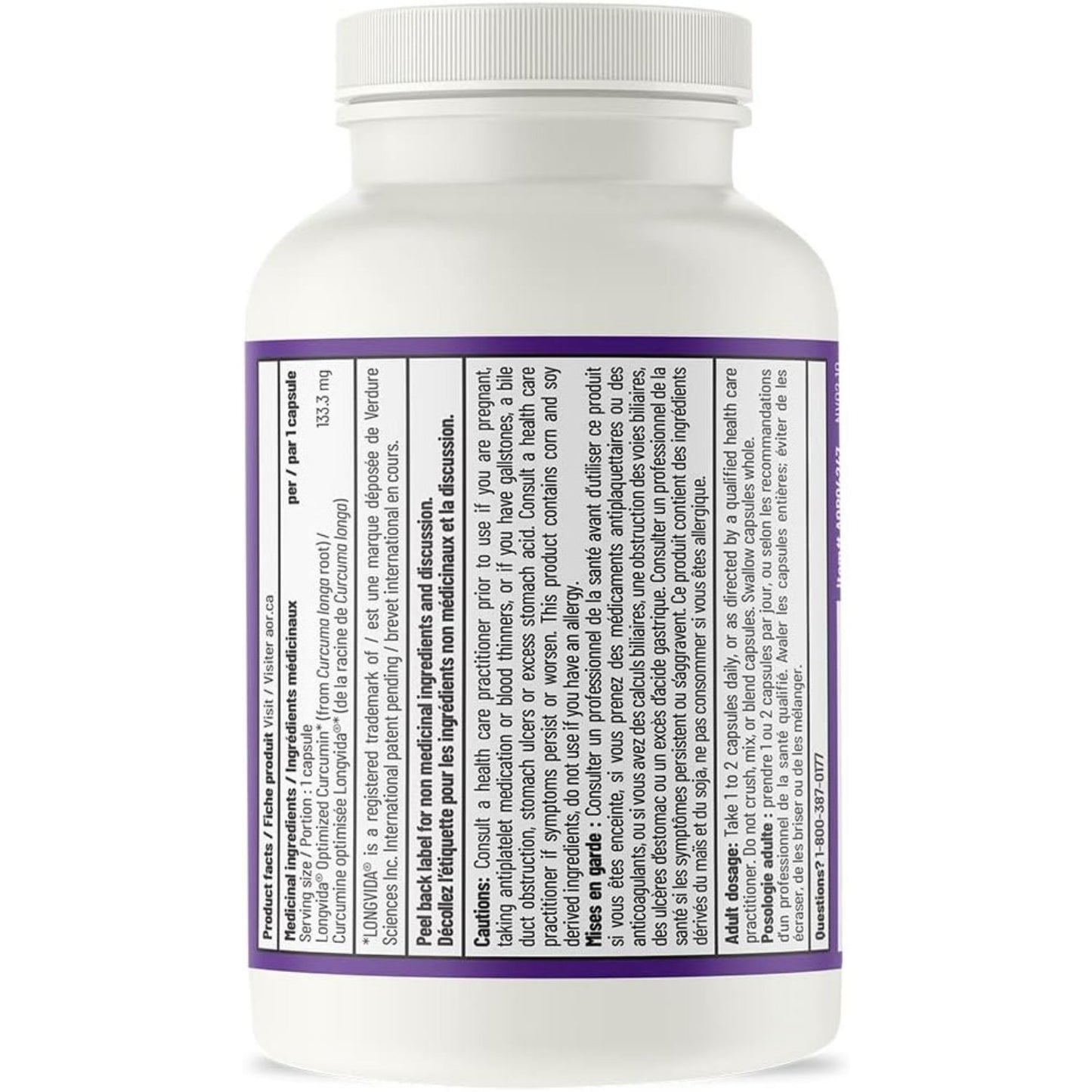 AOR Curcumin Active 133.3mg 60 Capsules