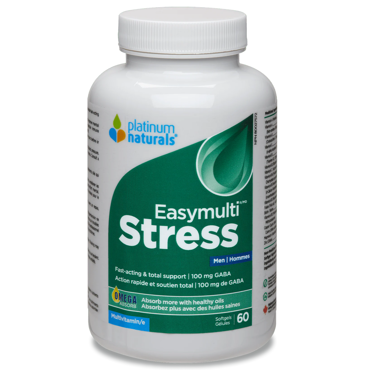 Platinum Naturals Easymulti Stress Men 60 Softgels