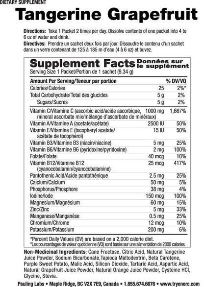 Ener-C 1,000mg Vitamin C Drink Mix - Tangerine grapefruit 30 packs