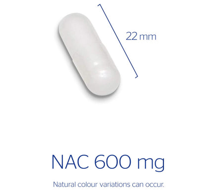 Pure Encapsulations NAC 600mg 90 Veggie Caps (N-Acetyl Cysteine)