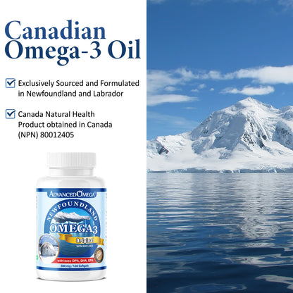 Newfoundland Harp Seal Oil, Omega-3, 500 mg, DPA, DHA, EPA, 120 Softgels