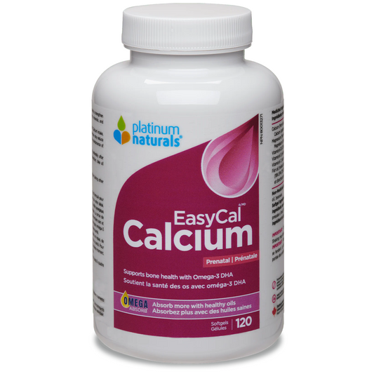 Platinum Naturals Prenatal EasyCal Calcium 120 Softgels