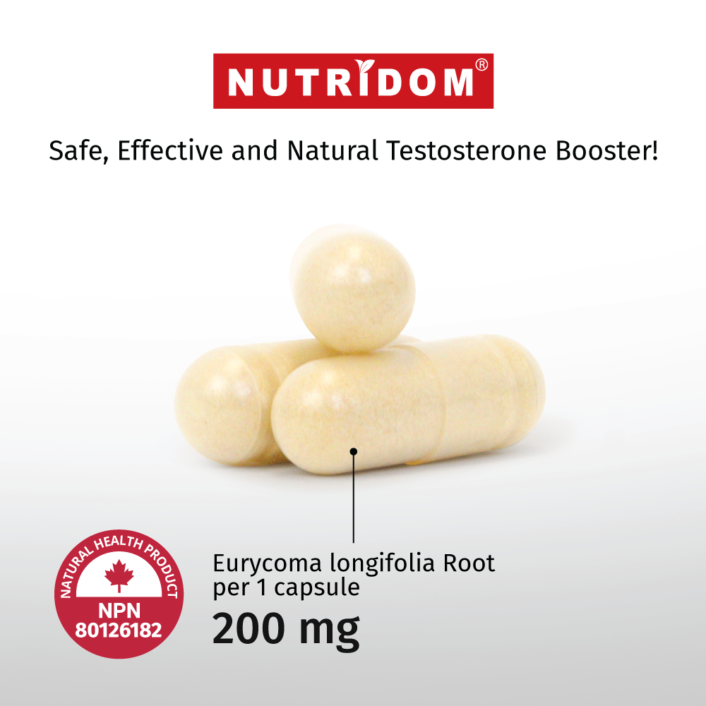 Nutridom Tongkat Ali, 200 mg, 1% Eurycomanone, 60 Veggie Capsules