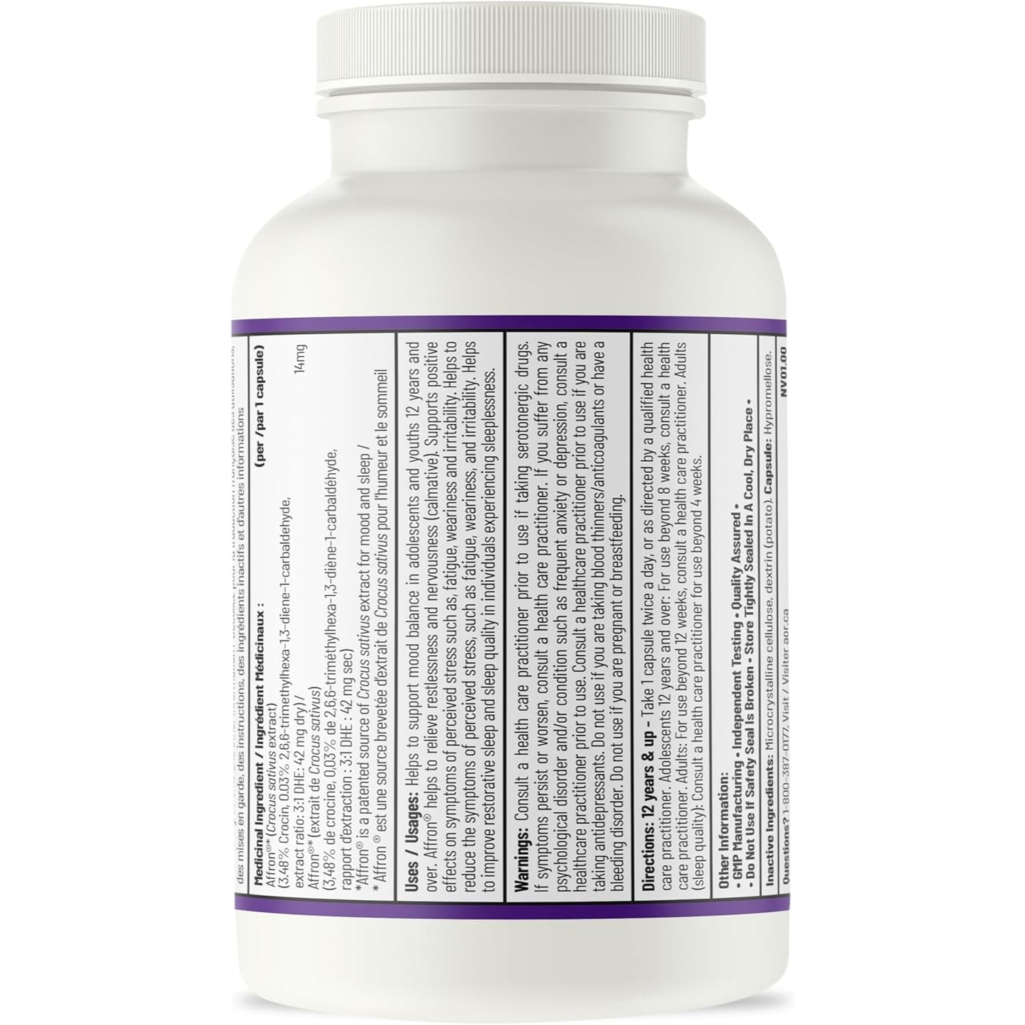 AOR Saffron 2.0 14mg 60 Capsules