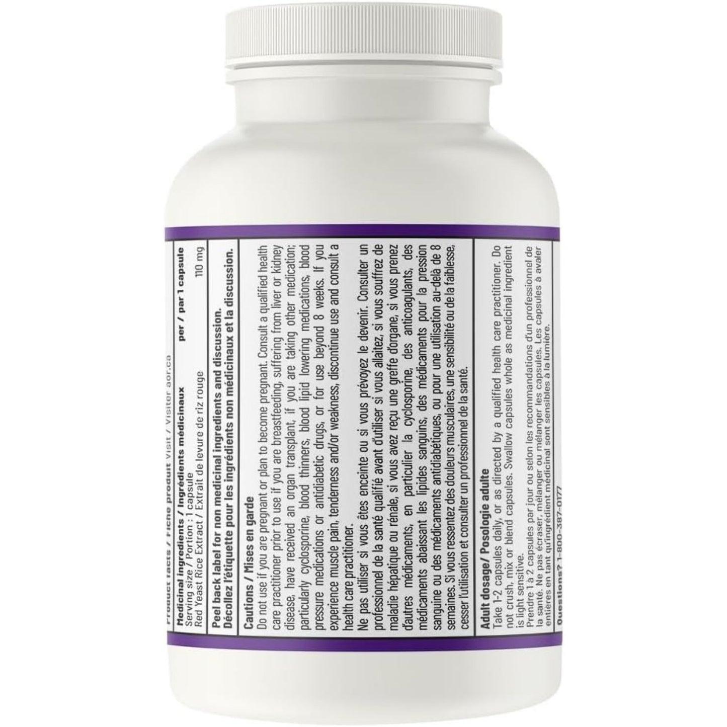 AOR Red Yeast Rice 110mg 60 Capsules