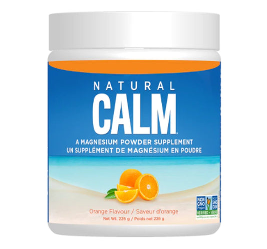 Natural Calm Magnesium Citrate Powder - Orange Flavour 226g