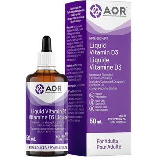 AOR Liquid Vitamin D3 50ml for Adult