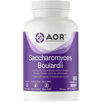 AOR Saccharomyces Boulardii 250mg 90 Capsules