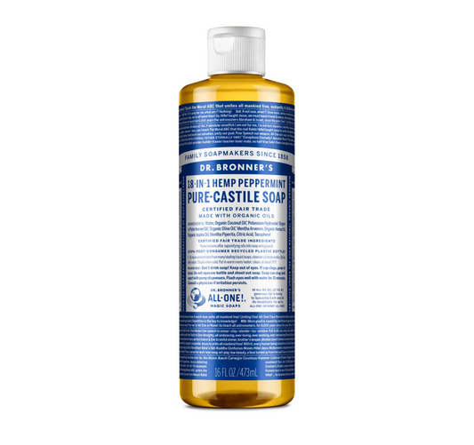 Dr. Bronner's Pure Castile Liquid Soap Peppermint 473ml