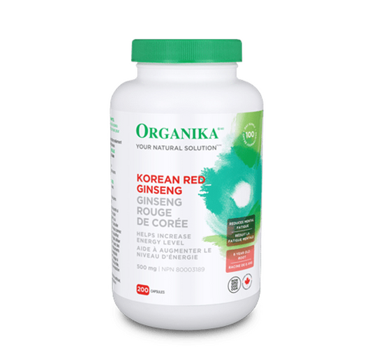 Organika Ginseng - Korean Red 500mg 200 Capsules