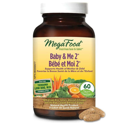 MegaFood Multivitamin for Women Baby and Me 2, 60 Tablets