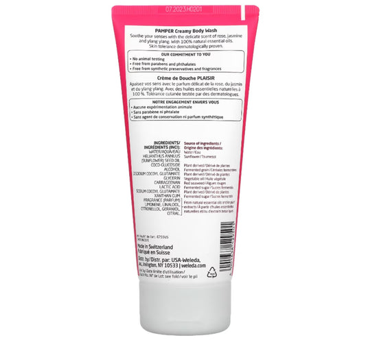Weleda Pamper Creamy Body Wash - Rose Jasmine 200ml