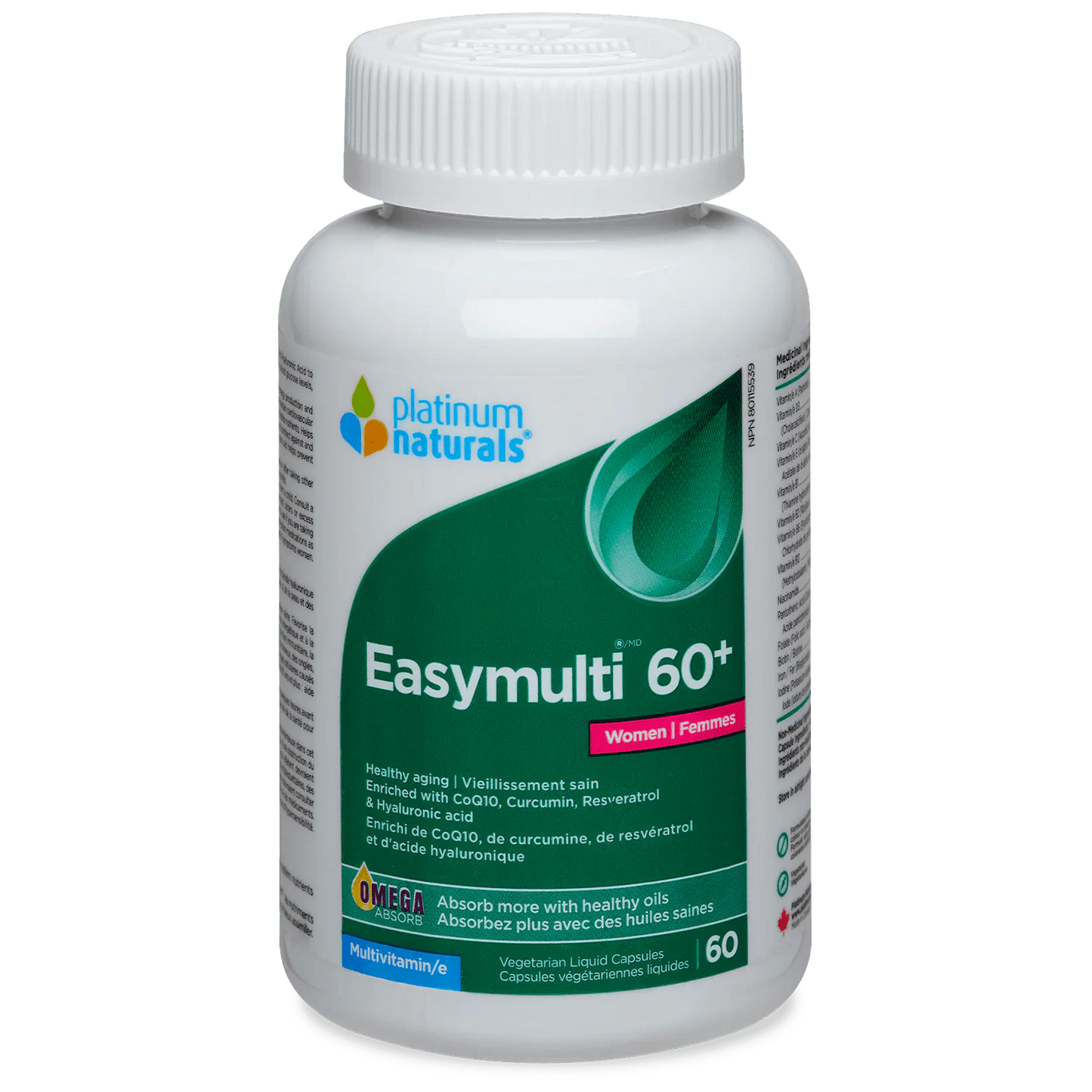 Platinum Naturals Easymulti 60+ For Women 60 Softgels