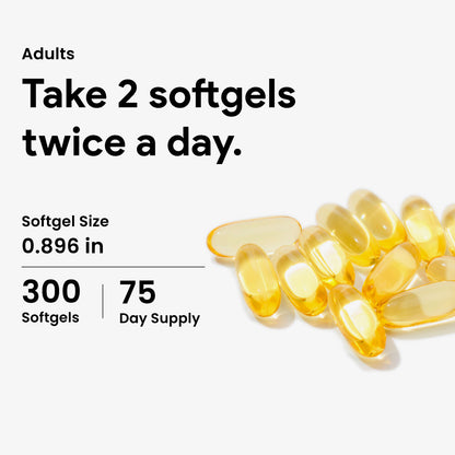 Nutridom Omega 300, Fish Oil, 1000mg, 300 Softgels