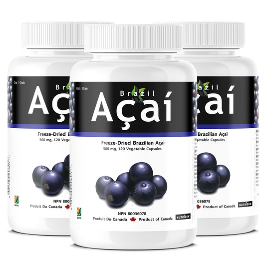 Brazil Acai 500mg 120 Vcaps - 3 PACK