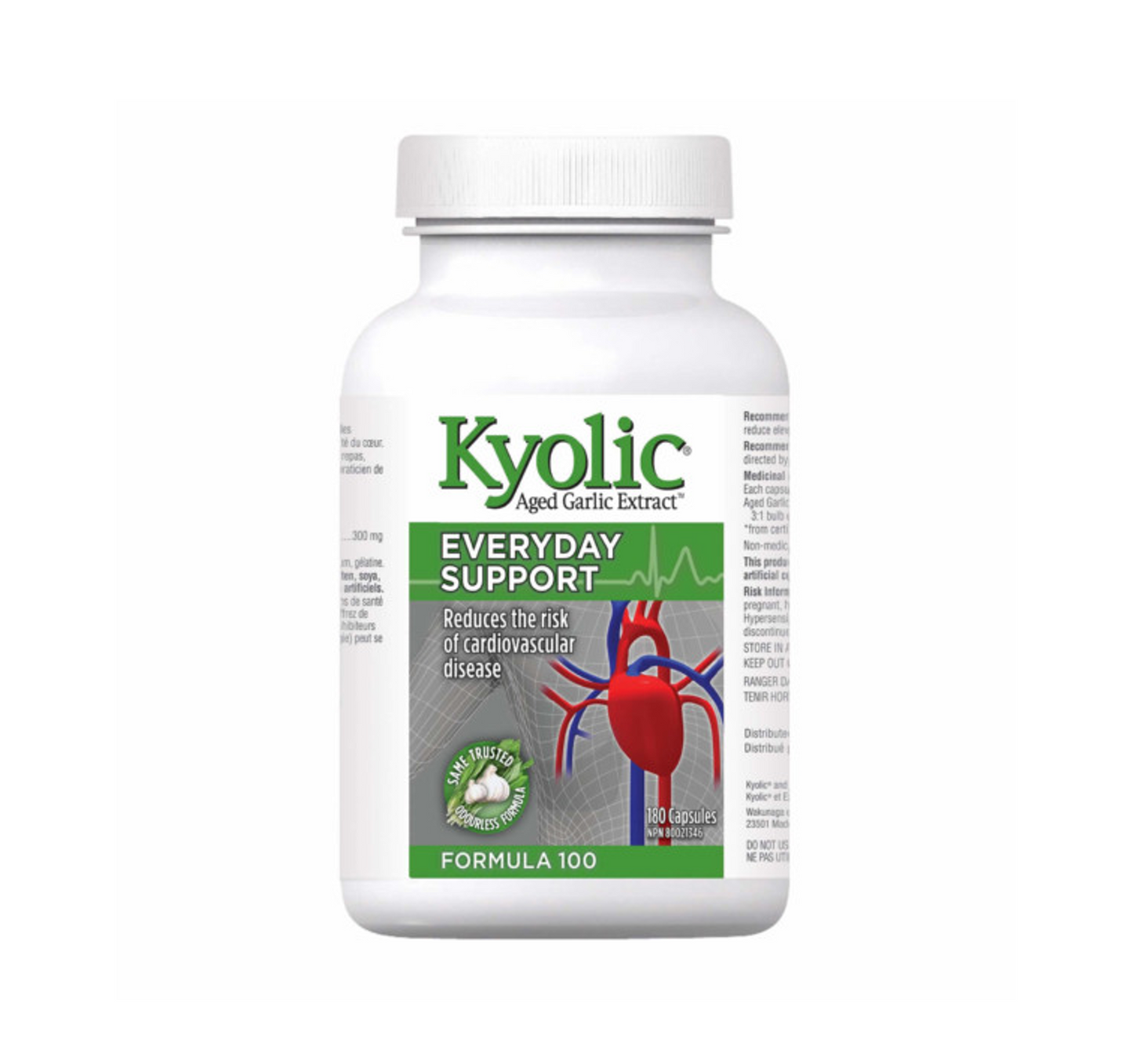 Kyolic Everyday Support Formula 100 180 Capsules