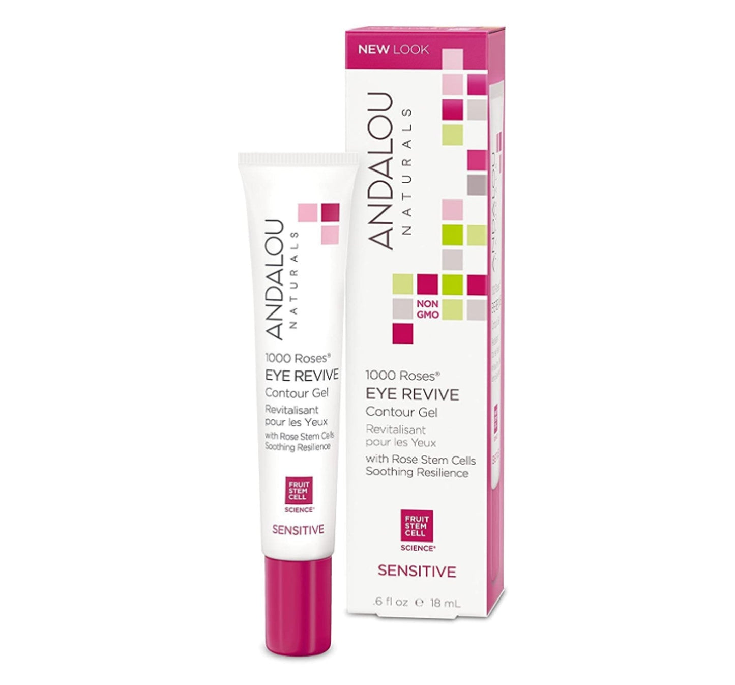 Andalou Naturals 1000 roses eye revive Contour Gel 18mL - Sensitive