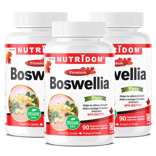 Nutridom Boswellia Serrata, 40% Boswellic Acids, 90 Veggie Capsules - 3 PACK