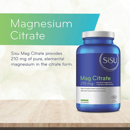 Sisu Mag Citrate 210 mg 90 Tablets