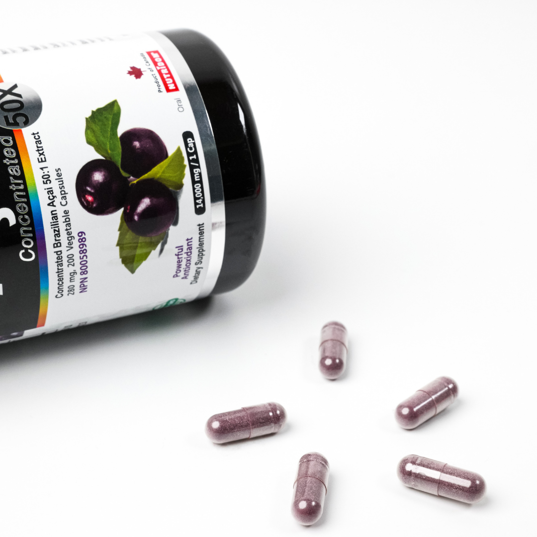 Brazil Acai 7, Acai Berry Concentrate 50x, 280 mg (1,400 mg QCE) 200 Veggie Capsules