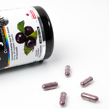 Brazil Acai 7, Acai Berry Concentrate 50x, 280 mg (1,400 mg QCE) 200 Veggie Capsules