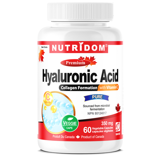 Nutridom Hyaluronic Acid with Vitamin C 60 Vcaps