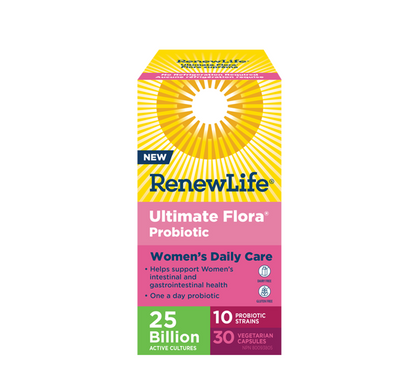 Renew Life Ultimate Flora Probiotic Women's Daily Care 25 Billion 30 Vcaps