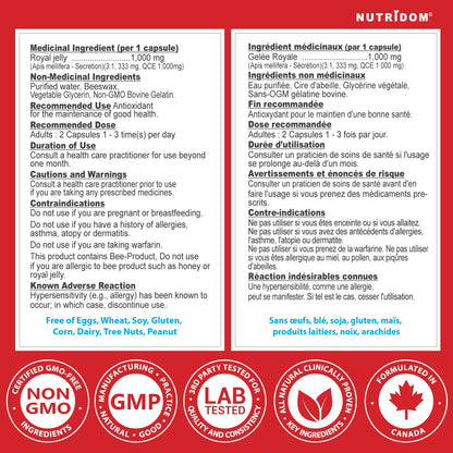 Nutridom Royal Jelly 1000mg, 300 Softgels