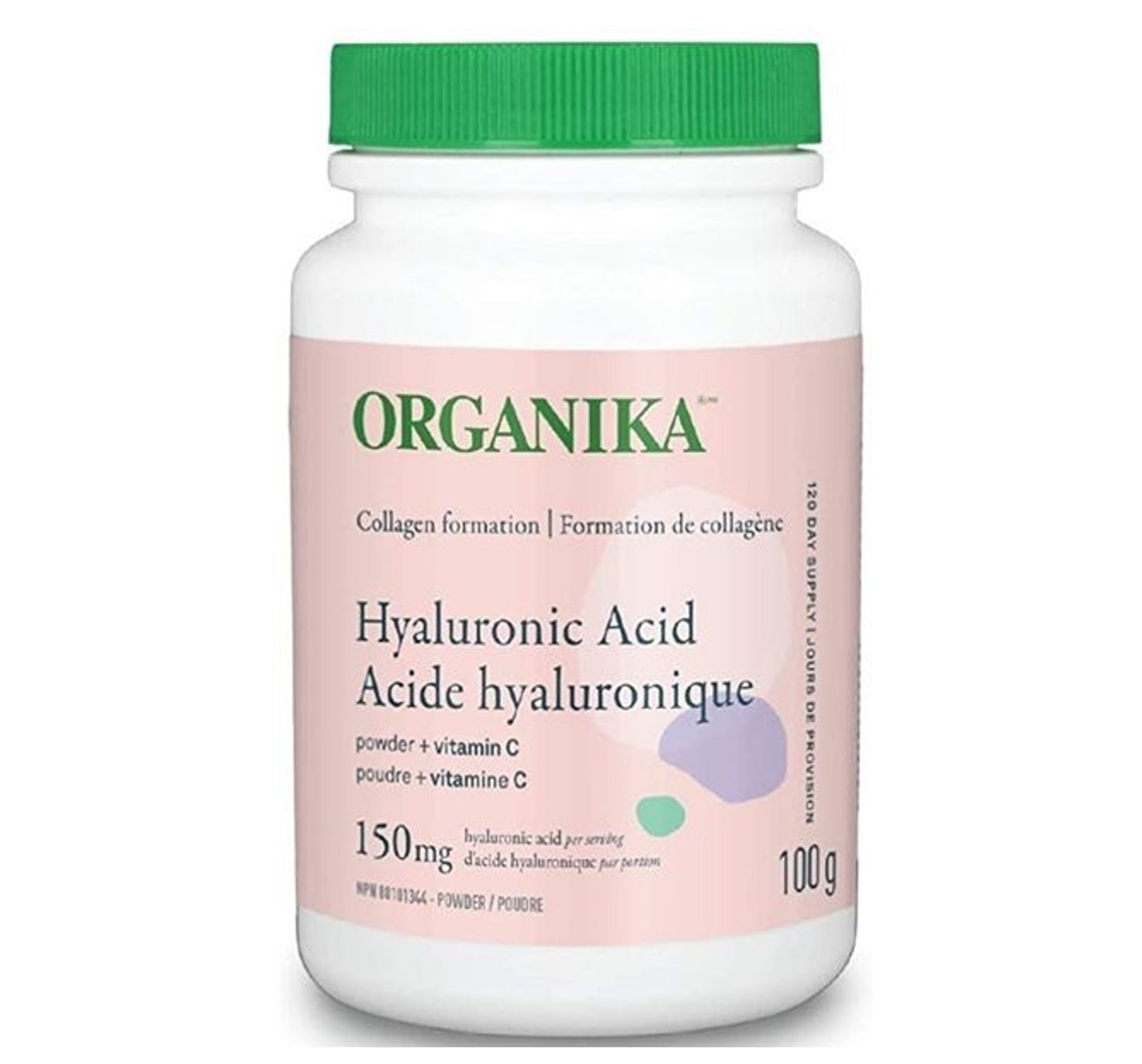 Organika Hyaluronic Acid Powder 150mg + Vitamin C 100g