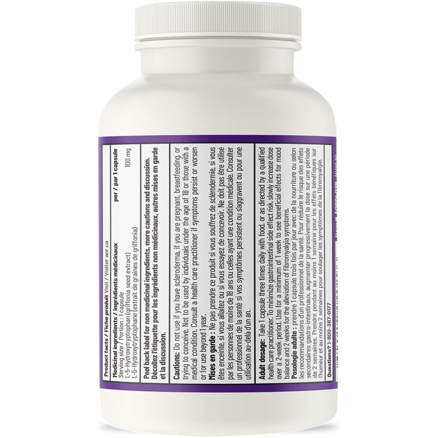 AOR 5-HTP Extra Strength 100mg 60 Capsules