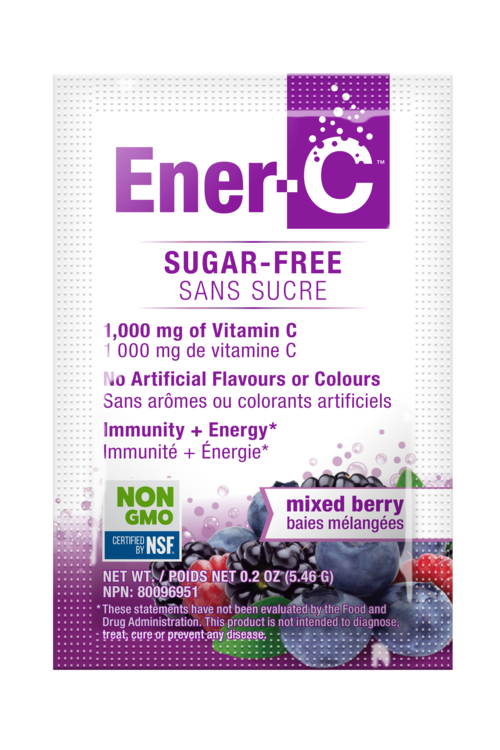 Ener-C Sugar Free 1,000mg Vitamin C Drink Mix - Mixed Berry 30 packs