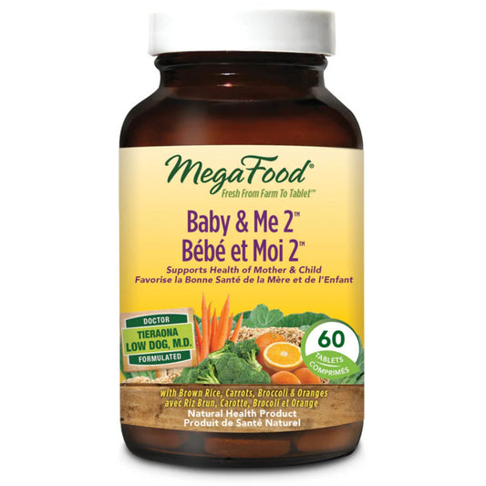 MegaFood Baby and Me 2, 60 Tablets (Multivitamin for Women)