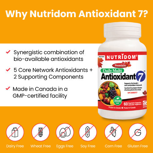 Nutridom Multi-Antioxidant 7, 60 Veggie Capsules