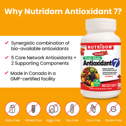 Nutridom Multi-Antioxidant 7, 60 Veggie Capsules