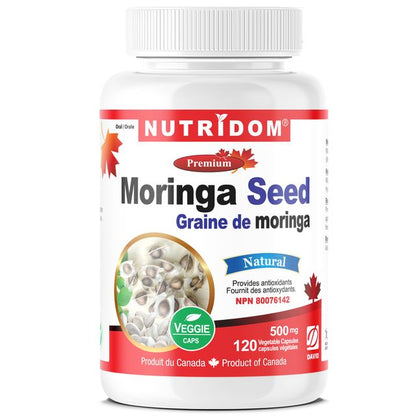 Nutridom Moringa Seed, 500 mg, 120 Veggie Capsules