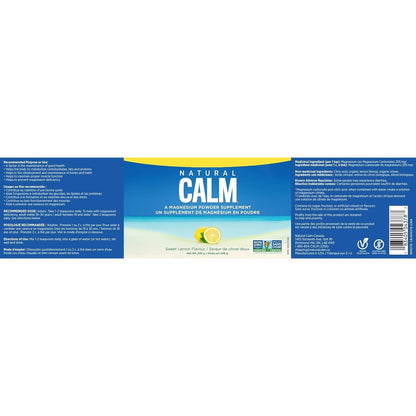 Natural Calm Magnesium Citrate Powder - Sweet Lemon 226g