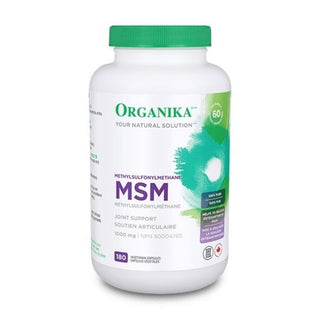 Organika MSM 1000mg 180 Veggie Capsules (60 day supply)