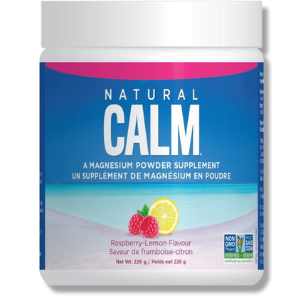 Natural Calm Magnesium Citrate Powder - Raspberry Lemon Flavour 226g