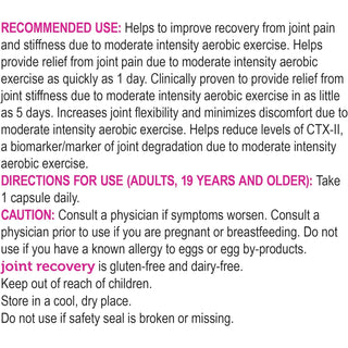 Genuine Health, Fast Joint Recovery with NEM, 60 Capsules