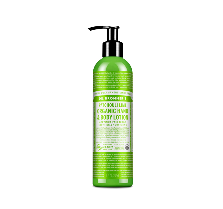 Dr. Bronner's Organic hand & body lotion (Patchouli & Lime) 237ml