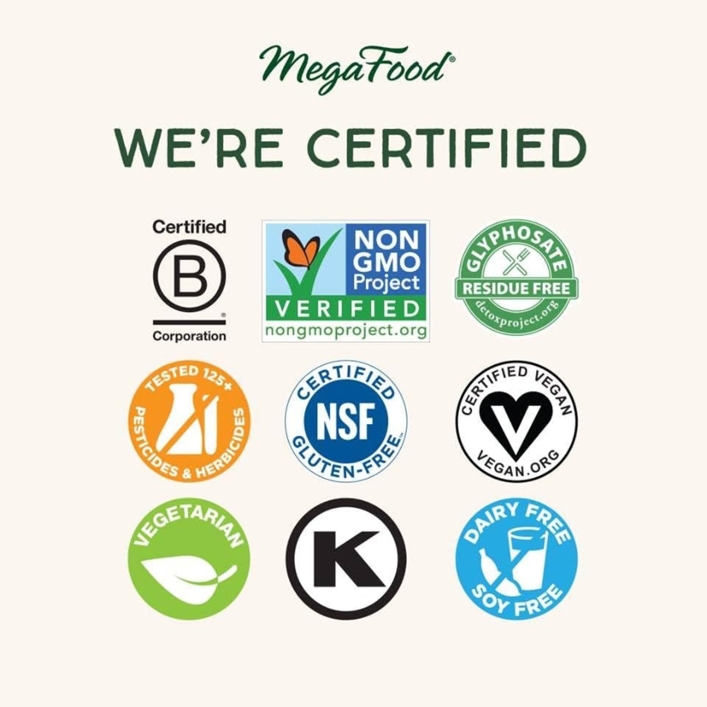 MegaFood Balanced B Complex 72 Tablets