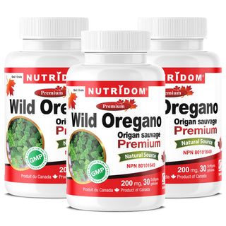 Nutridom Wild Oregano Oil, 200 mg, 30 Softgels - 3 PACK