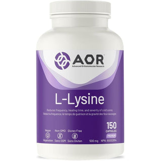 AOR L-Lysine 500mg 150 Capsules